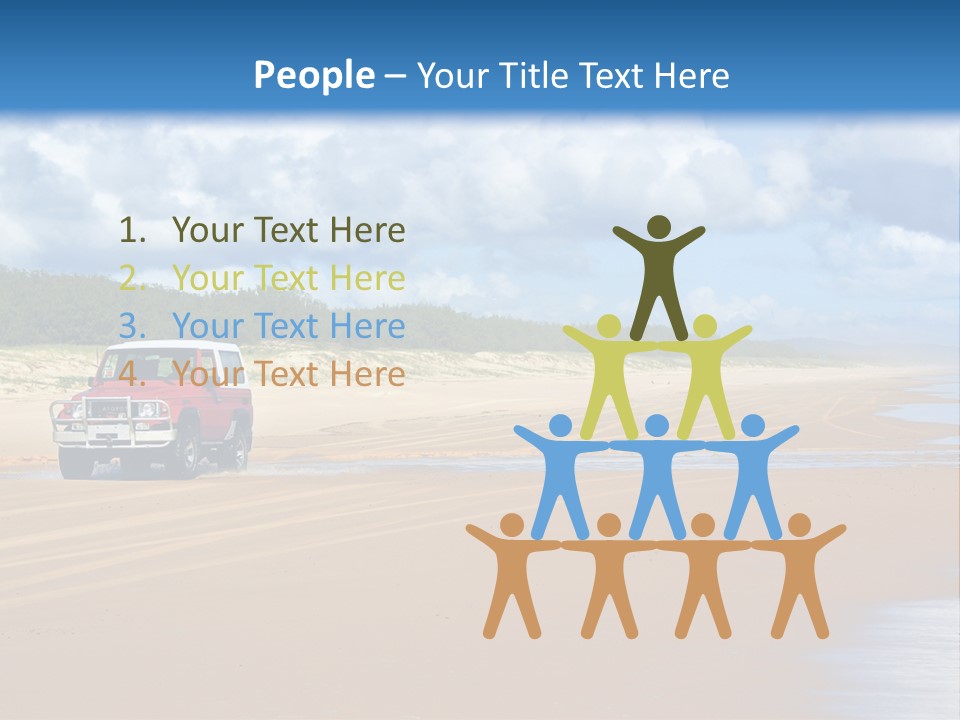 Noosaville Sand Sky PowerPoint Template