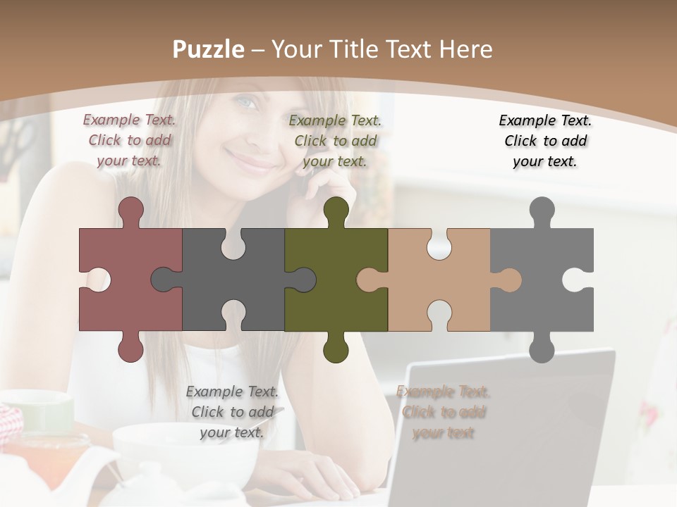 Computer Charming Wifi PowerPoint Template