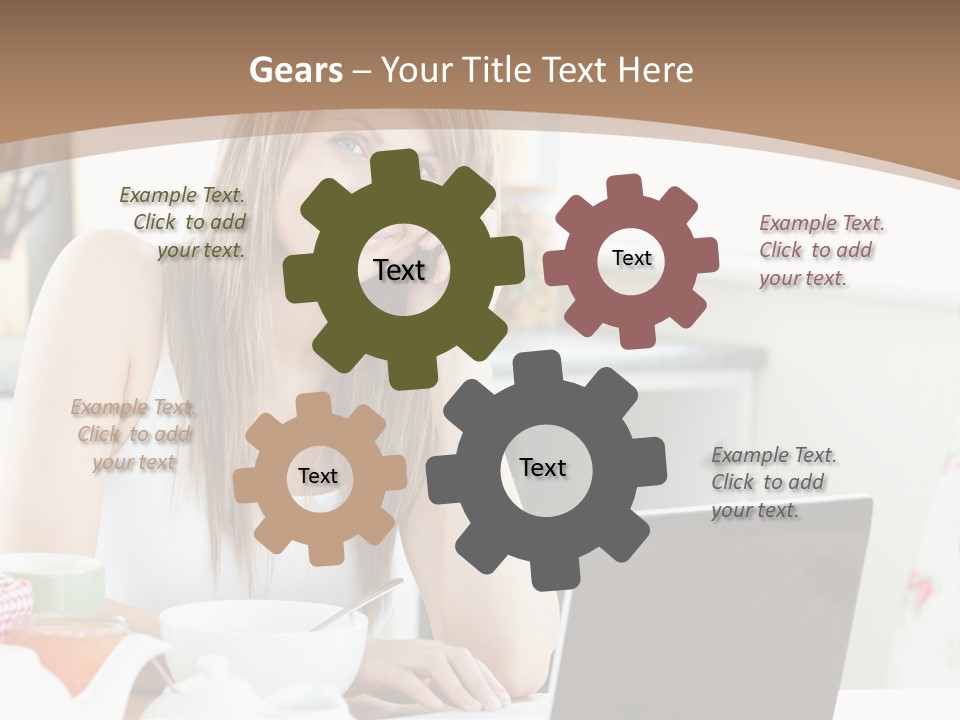 Computer Charming Wifi PowerPoint Template