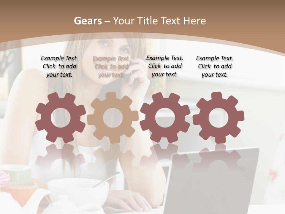 Computer Charming Wifi PowerPoint Template