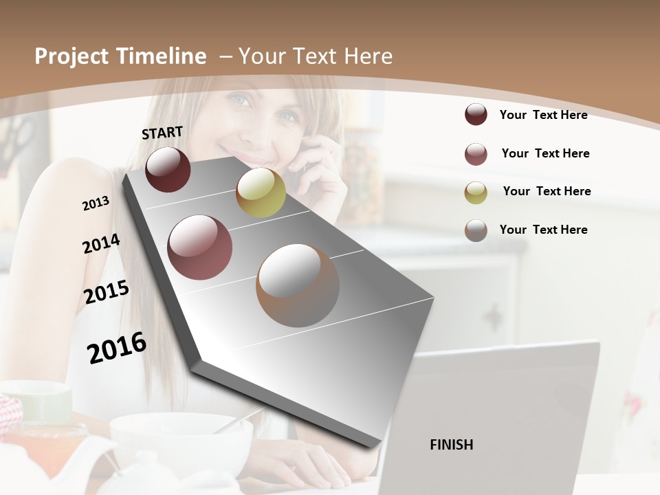 Computer Charming Wifi PowerPoint Template