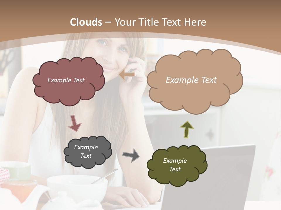 Computer Charming Wifi PowerPoint Template