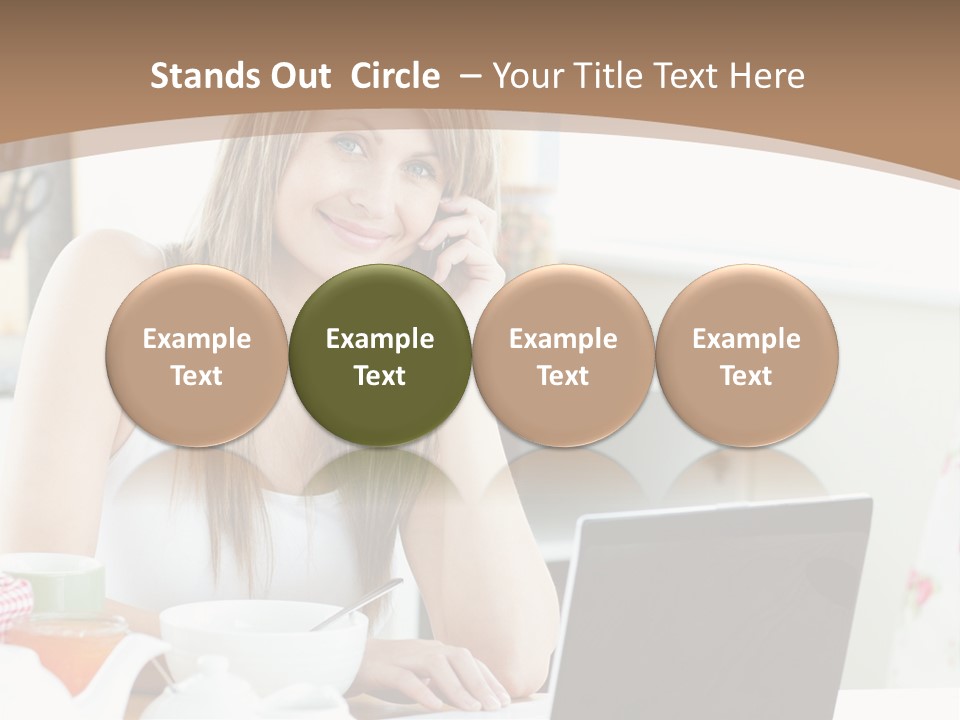 Computer Charming Wifi PowerPoint Template