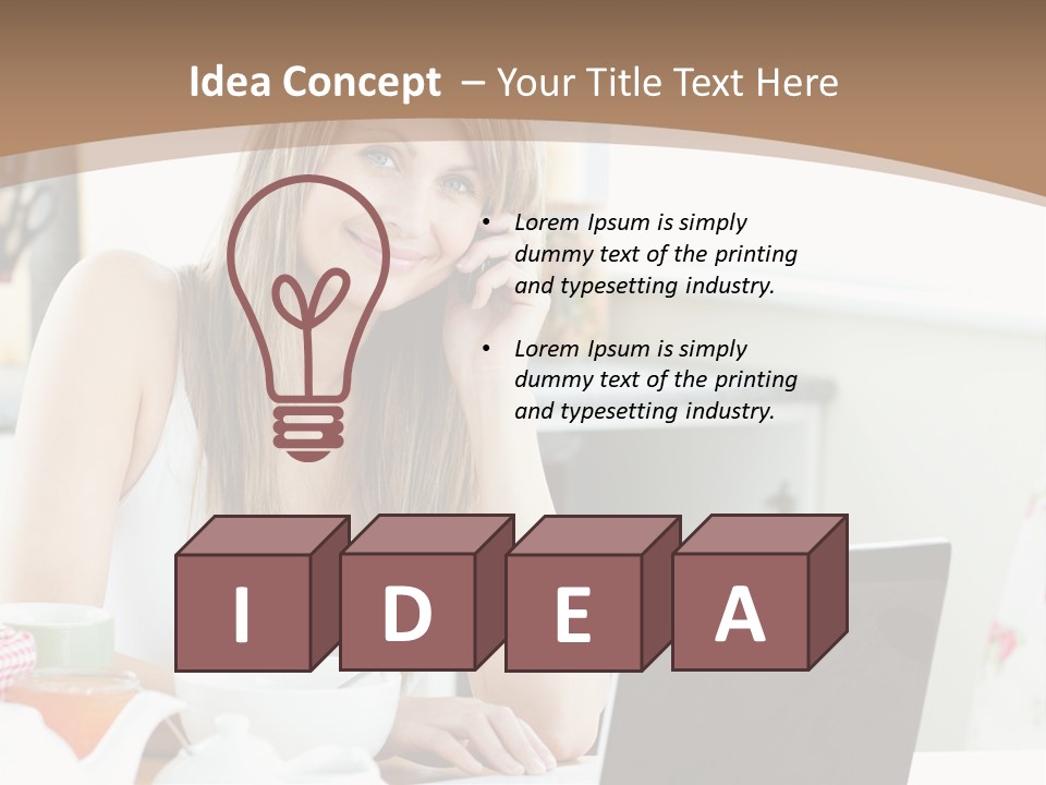 Computer Charming Wifi PowerPoint Template