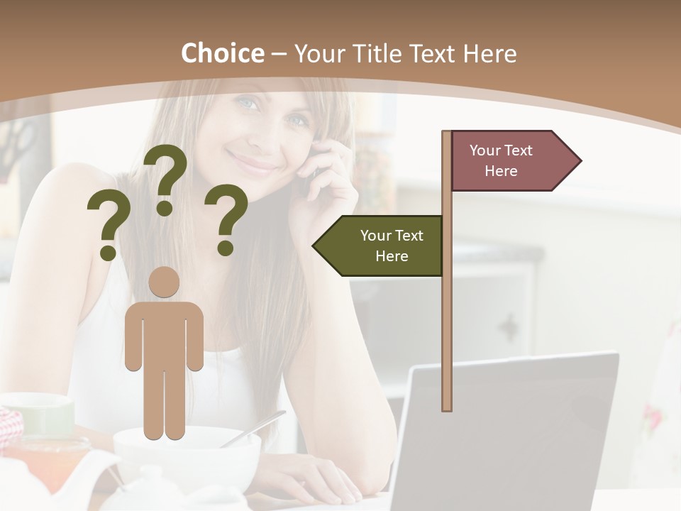 Computer Charming Wifi PowerPoint Template