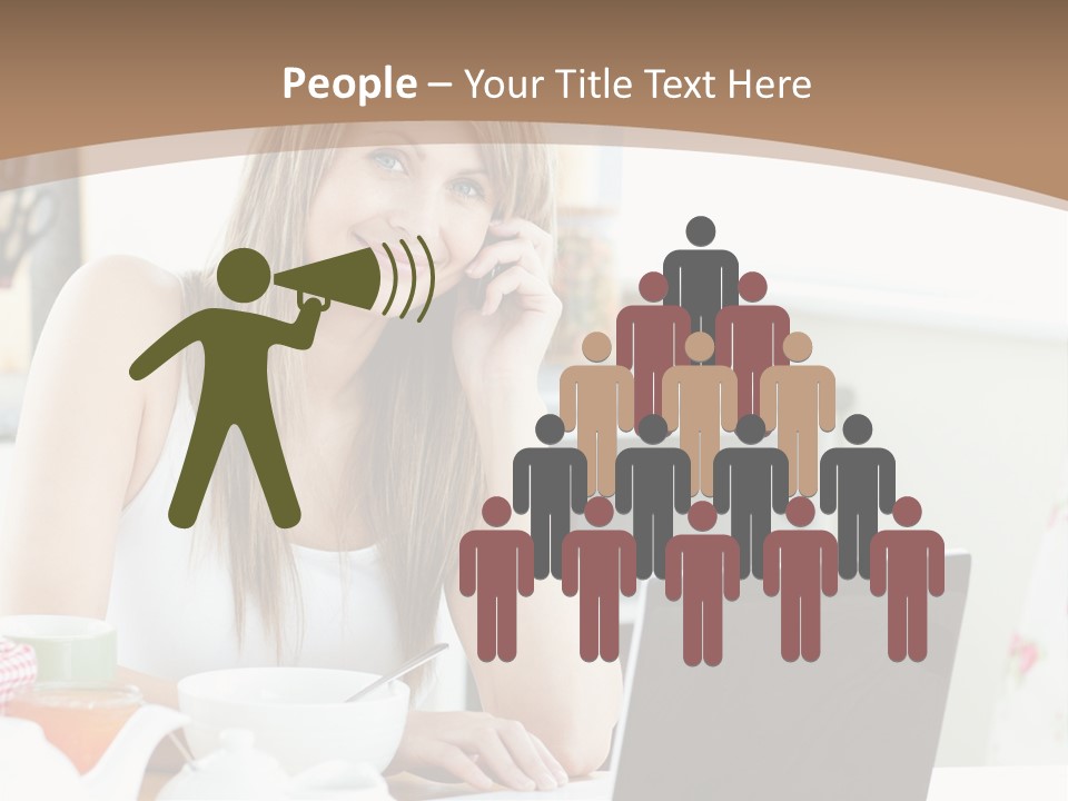 Computer Charming Wifi PowerPoint Template