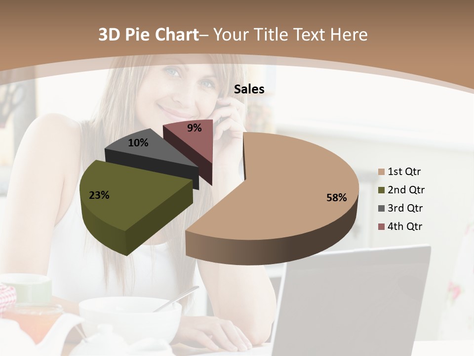 Computer Charming Wifi PowerPoint Template