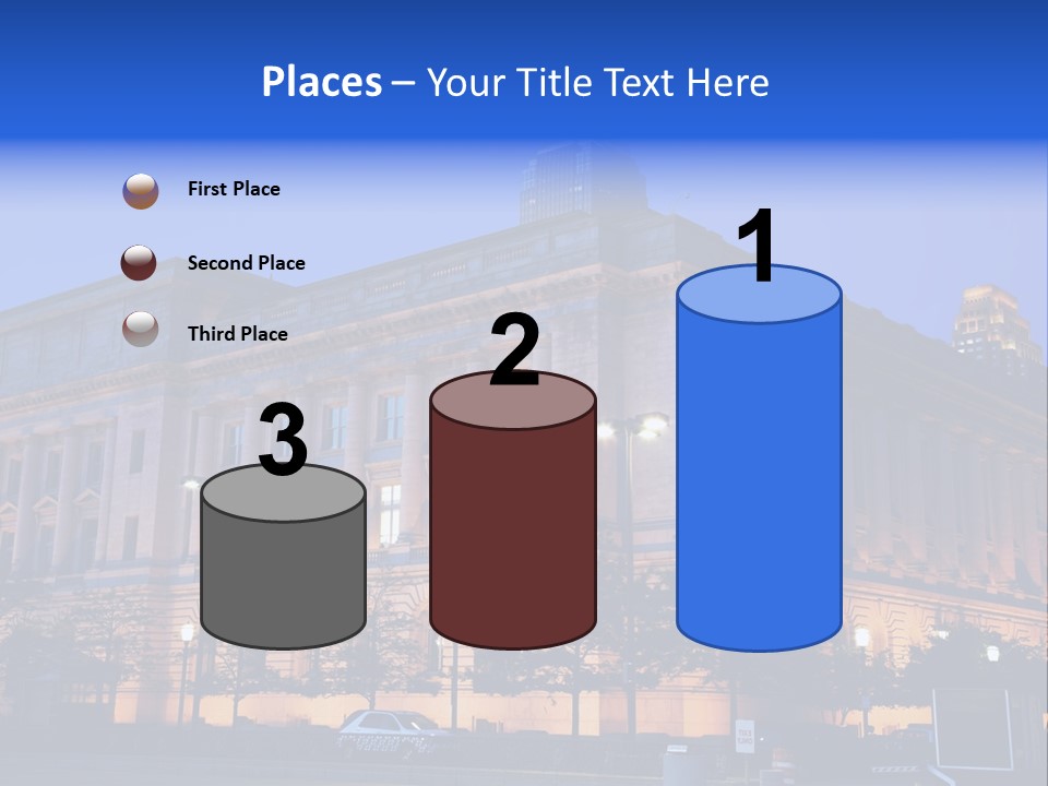 Cleveland Usa Hall PowerPoint Template