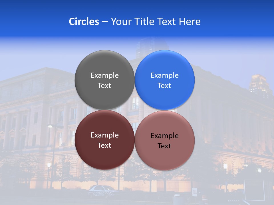 Cleveland Usa Hall PowerPoint Template