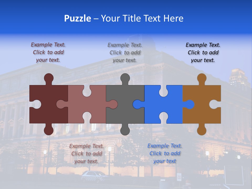 Cleveland Usa Hall PowerPoint Template