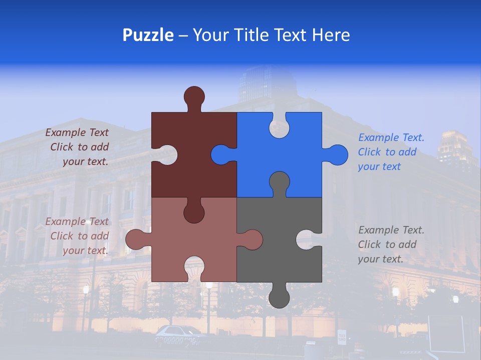 Cleveland Usa Hall PowerPoint Template