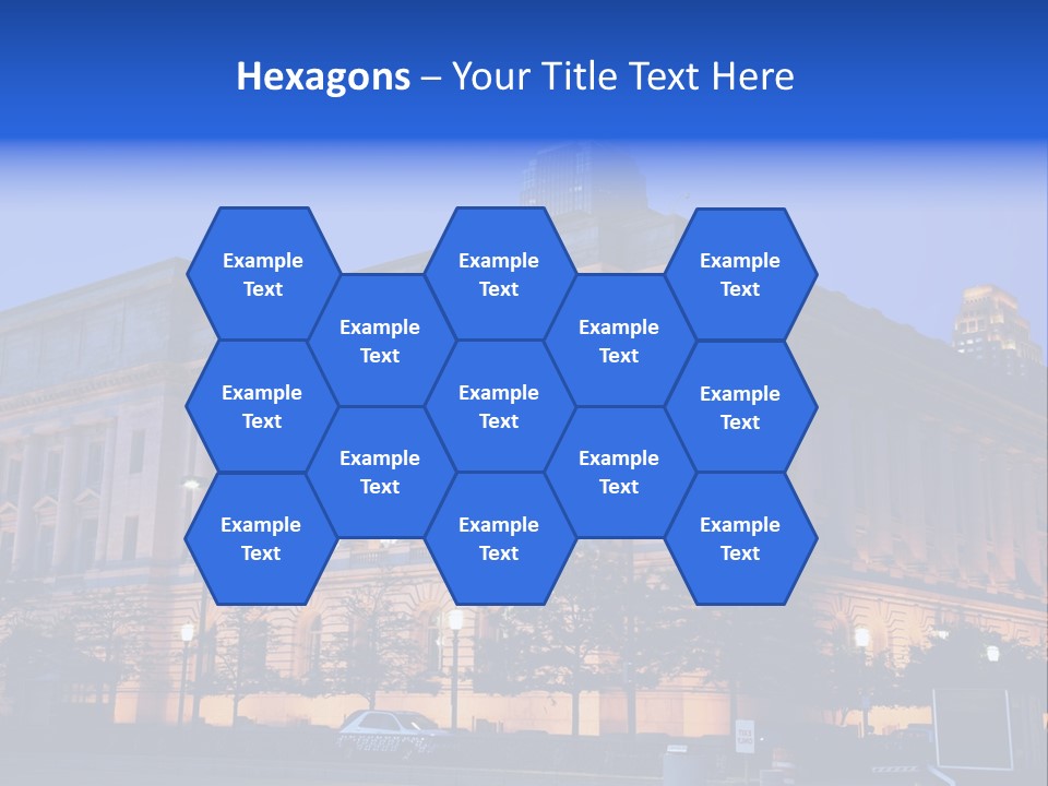 Cleveland Usa Hall PowerPoint Template