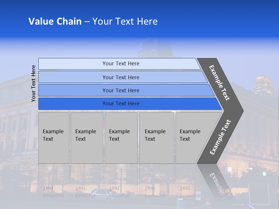 Cleveland Usa Hall PowerPoint Template