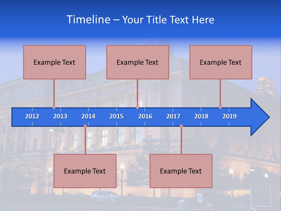 Cleveland Usa Hall PowerPoint Template