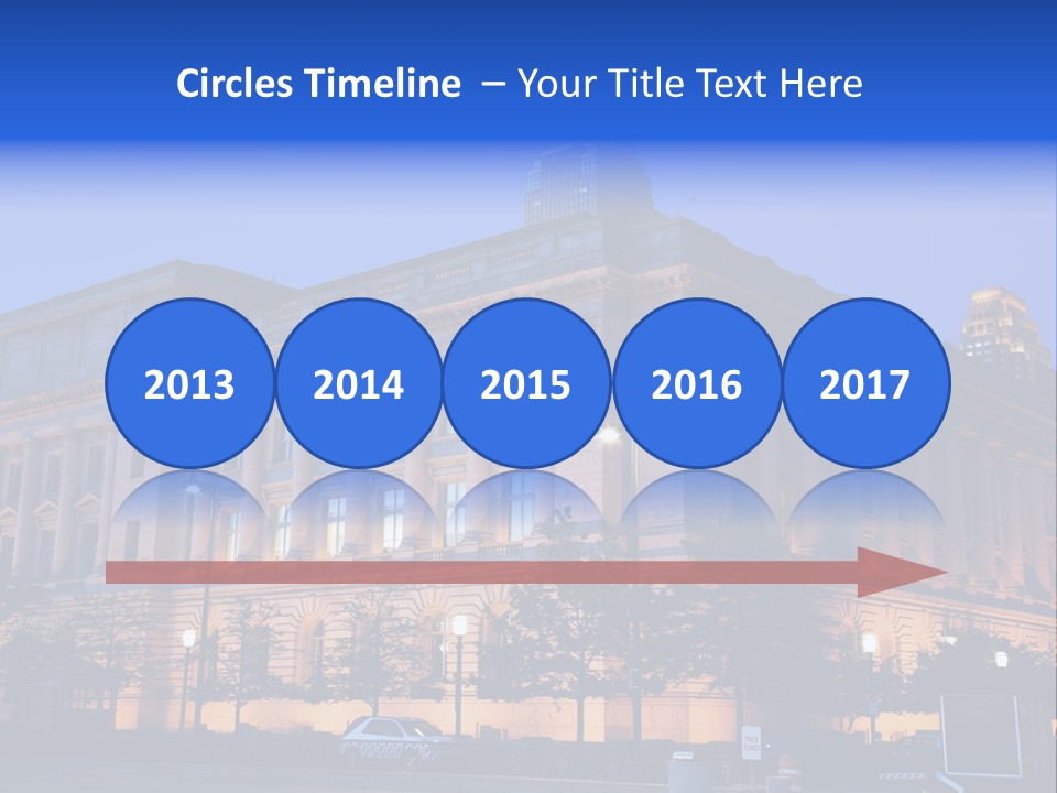 Cleveland Usa Hall PowerPoint Template