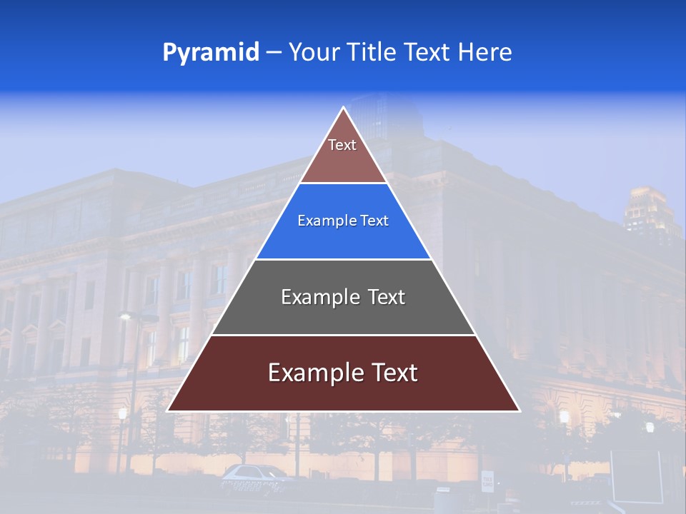Cleveland Usa Hall PowerPoint Template