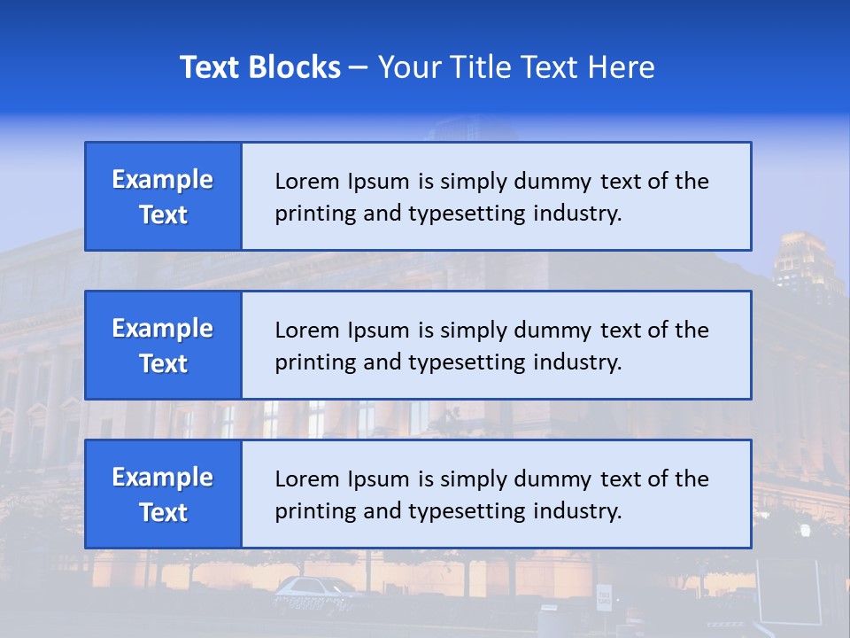 Cleveland Usa Hall PowerPoint Template