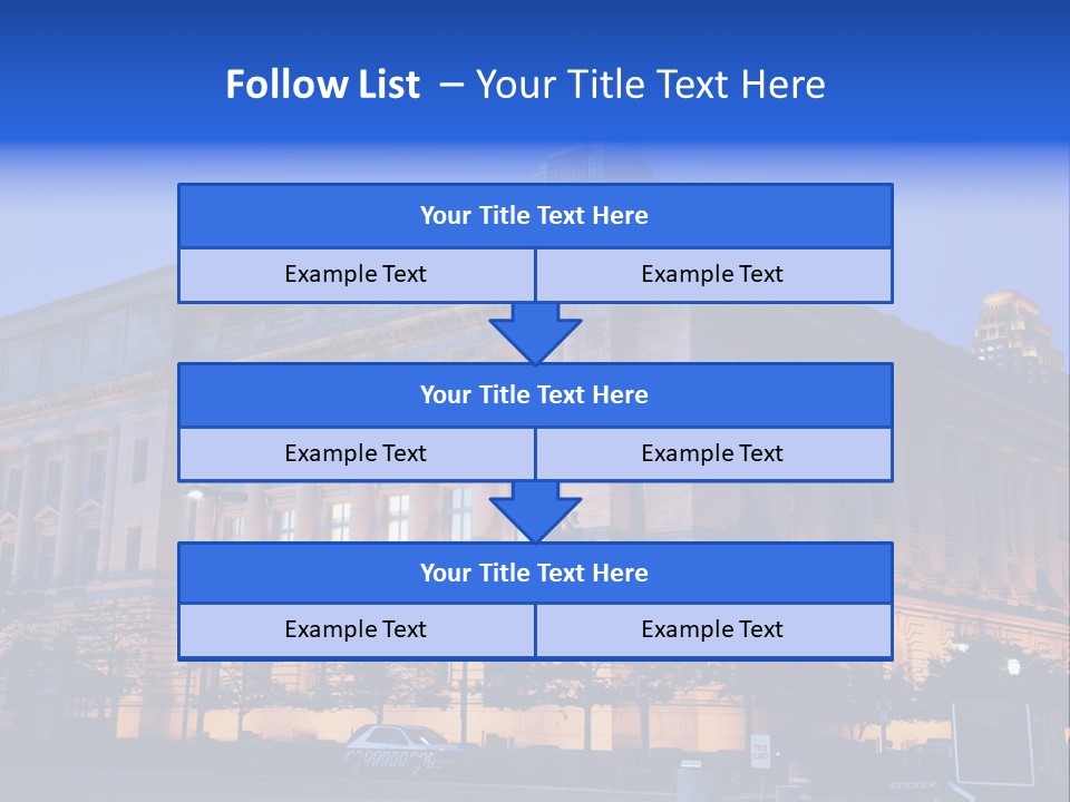 Cleveland Usa Hall PowerPoint Template