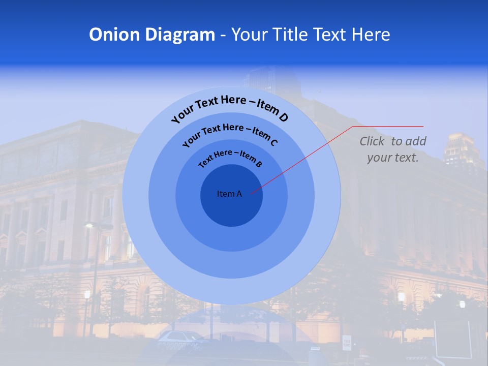 Cleveland Usa Hall PowerPoint Template