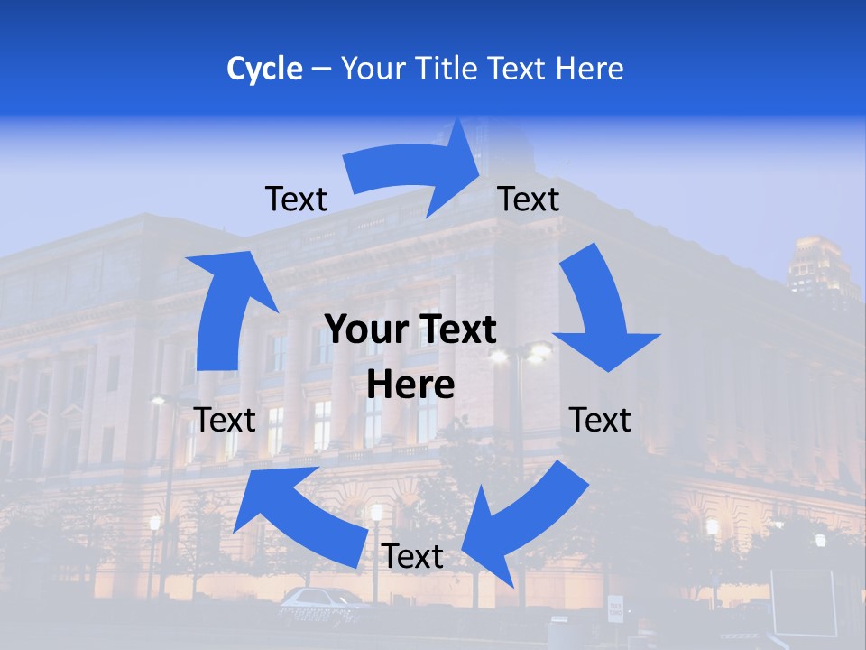 Cleveland Usa Hall PowerPoint Template