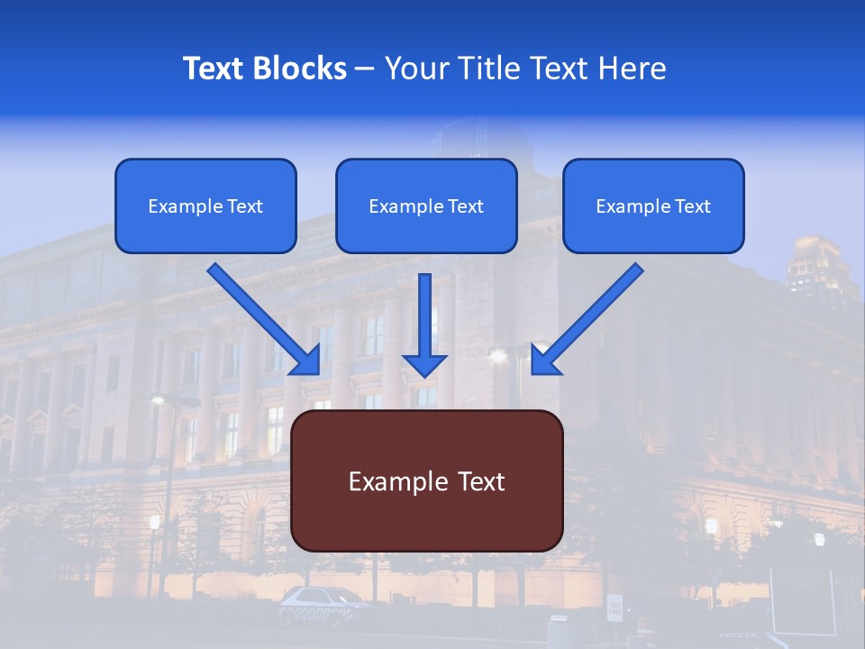 Cleveland Usa Hall PowerPoint Template