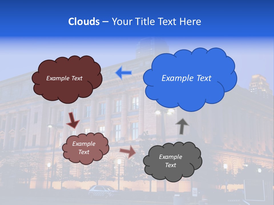 Cleveland Usa Hall PowerPoint Template