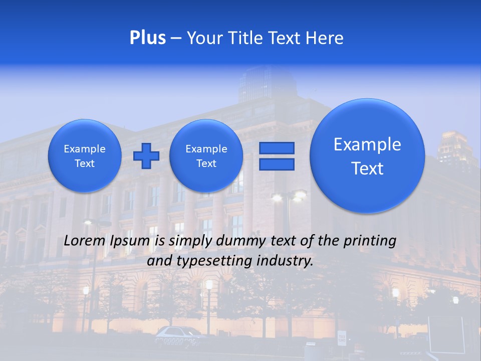 Cleveland Usa Hall PowerPoint Template