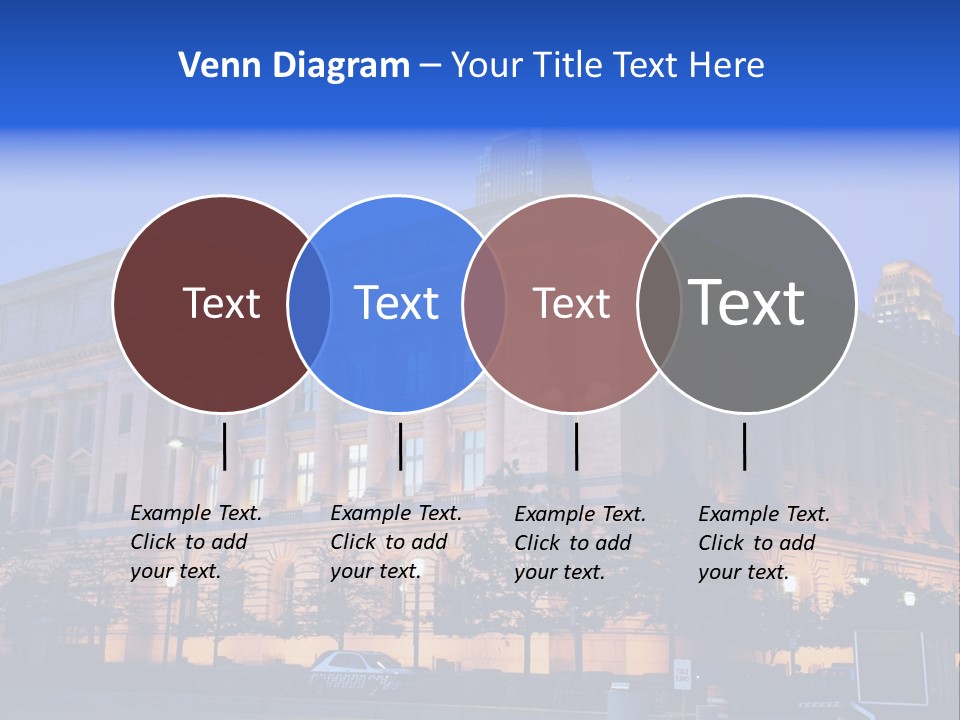 Cleveland Usa Hall PowerPoint Template