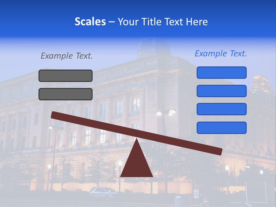 Cleveland Usa Hall PowerPoint Template