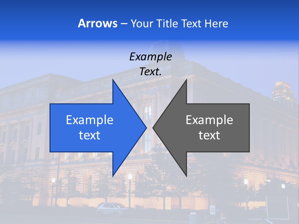 Cleveland Usa Hall PowerPoint Template