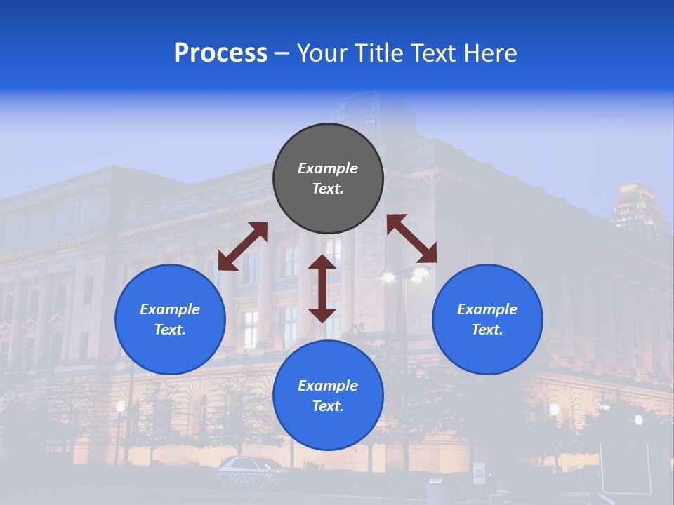 Cleveland Usa Hall PowerPoint Template