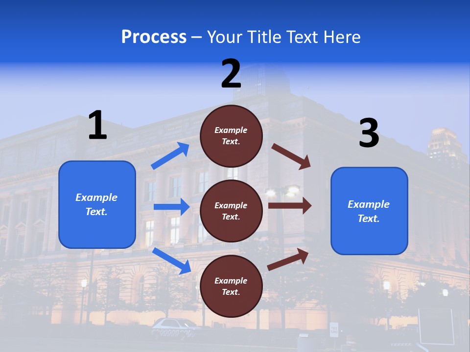 Cleveland Usa Hall PowerPoint Template
