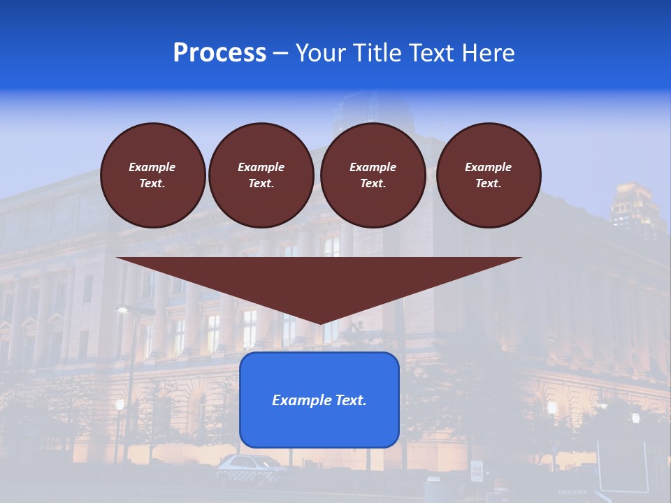 Cleveland Usa Hall PowerPoint Template
