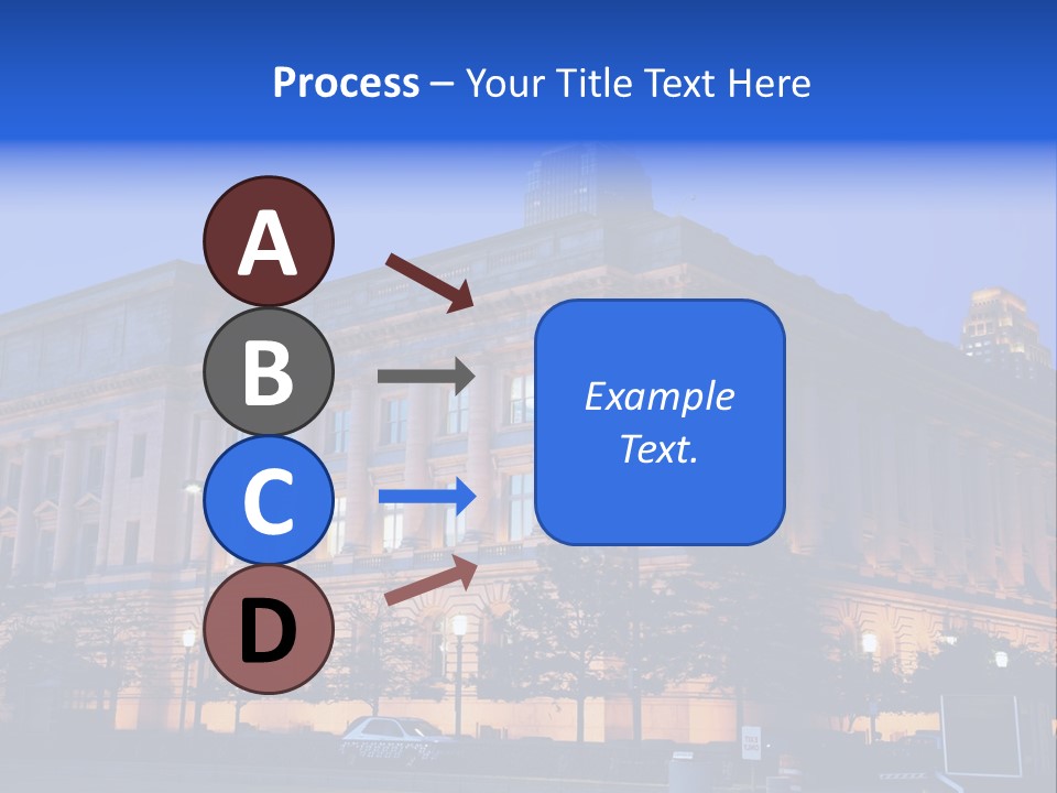 Cleveland Usa Hall PowerPoint Template
