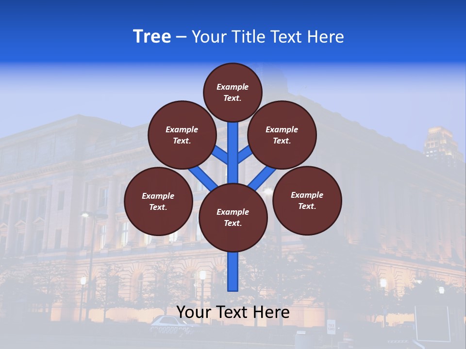 Cleveland Usa Hall PowerPoint Template