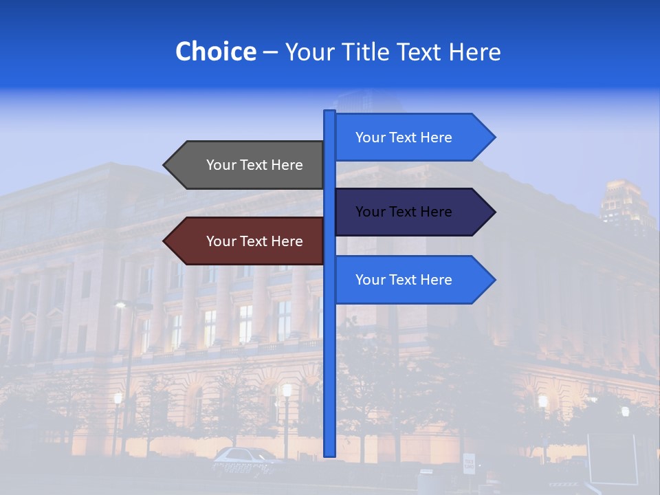 Cleveland Usa Hall PowerPoint Template