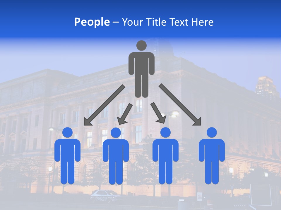 Cleveland Usa Hall PowerPoint Template