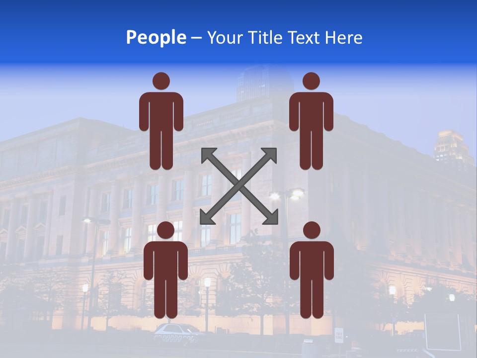 Cleveland Usa Hall PowerPoint Template