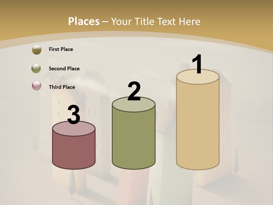 Card Fantasy Roof PowerPoint Template