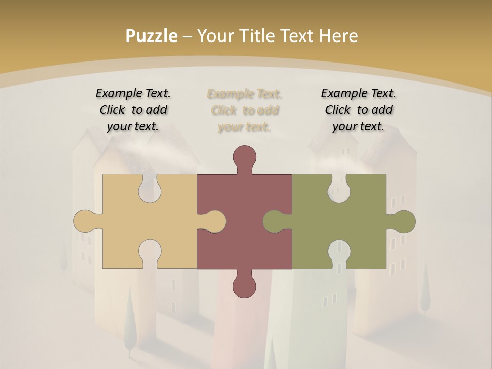 Card Fantasy Roof PowerPoint Template