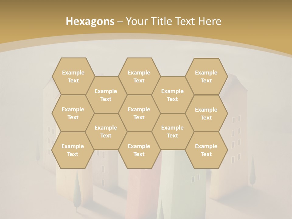 Card Fantasy Roof PowerPoint Template