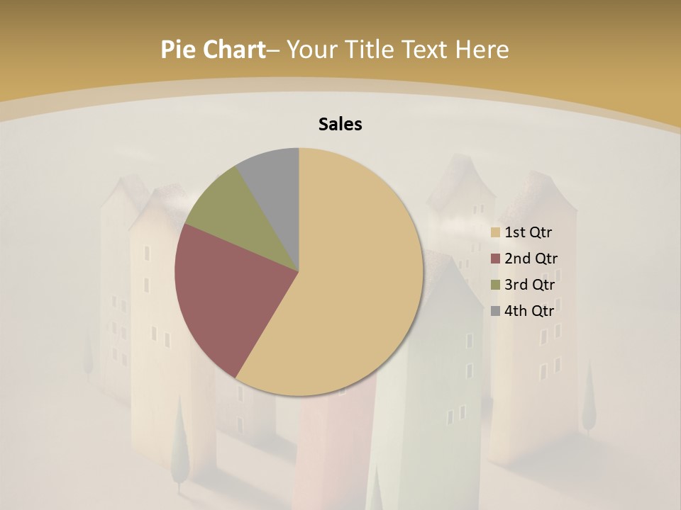 Card Fantasy Roof PowerPoint Template