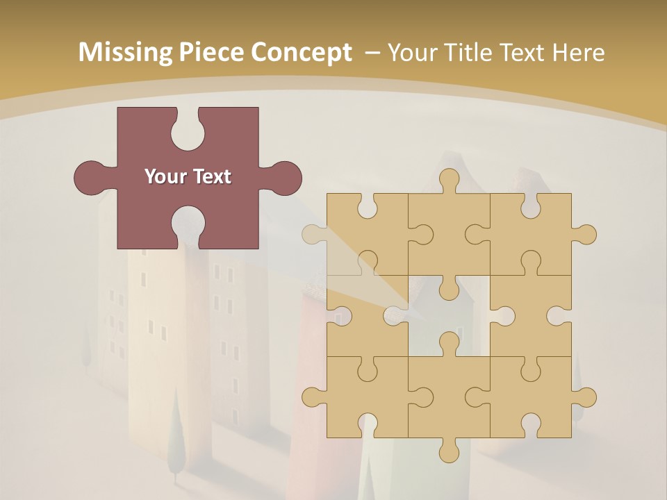 Card Fantasy Roof PowerPoint Template