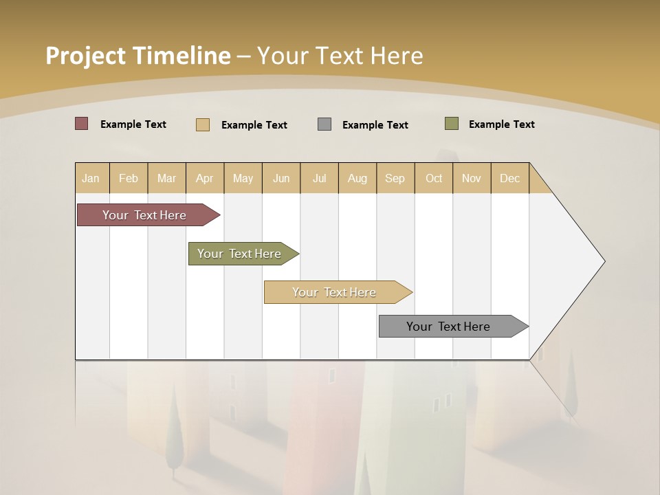 Card Fantasy Roof PowerPoint Template