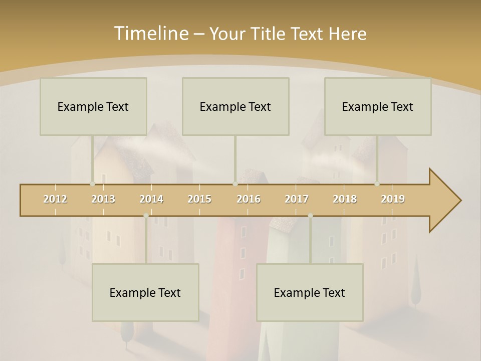 Card Fantasy Roof PowerPoint Template