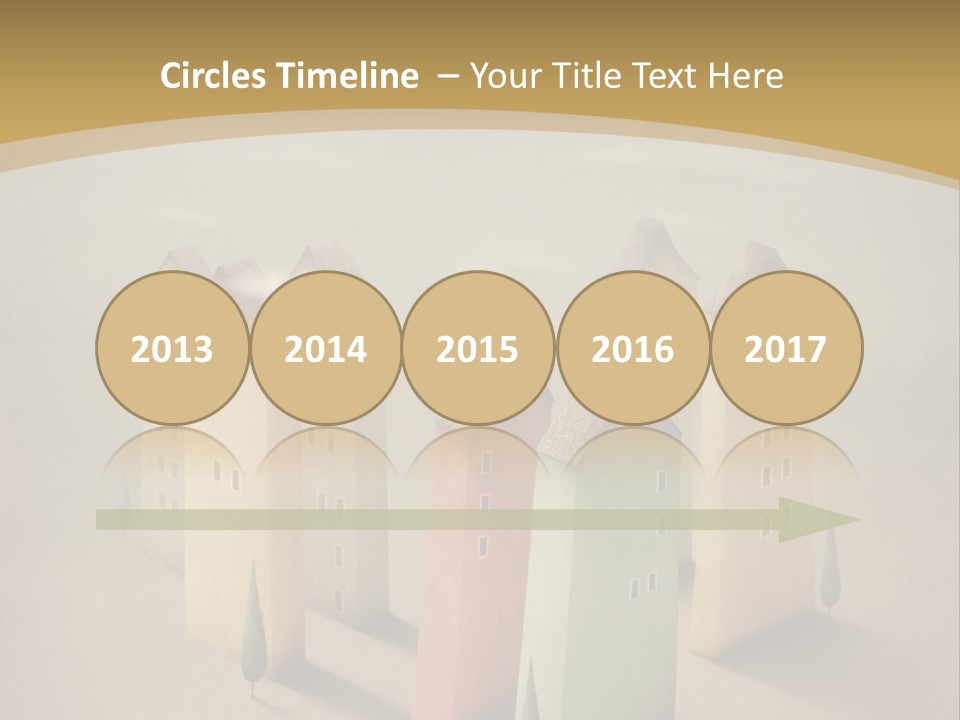 Card Fantasy Roof PowerPoint Template