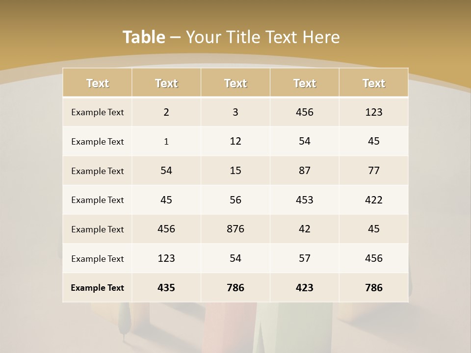 Card Fantasy Roof PowerPoint Template