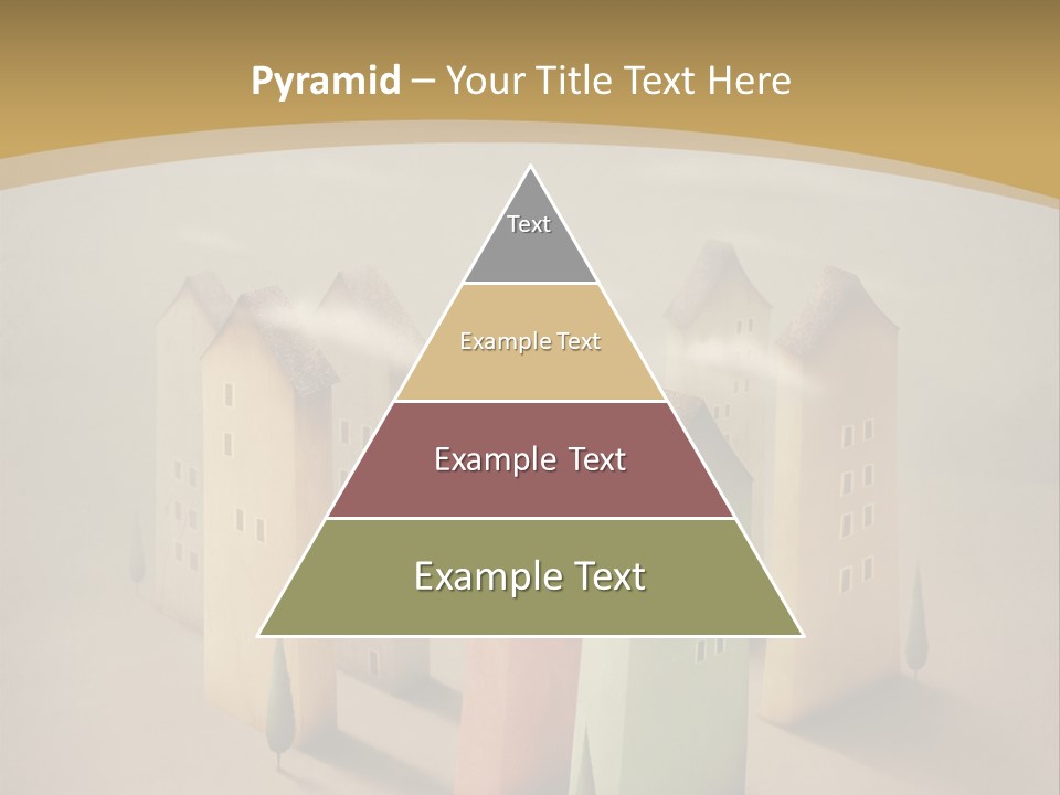 Card Fantasy Roof PowerPoint Template