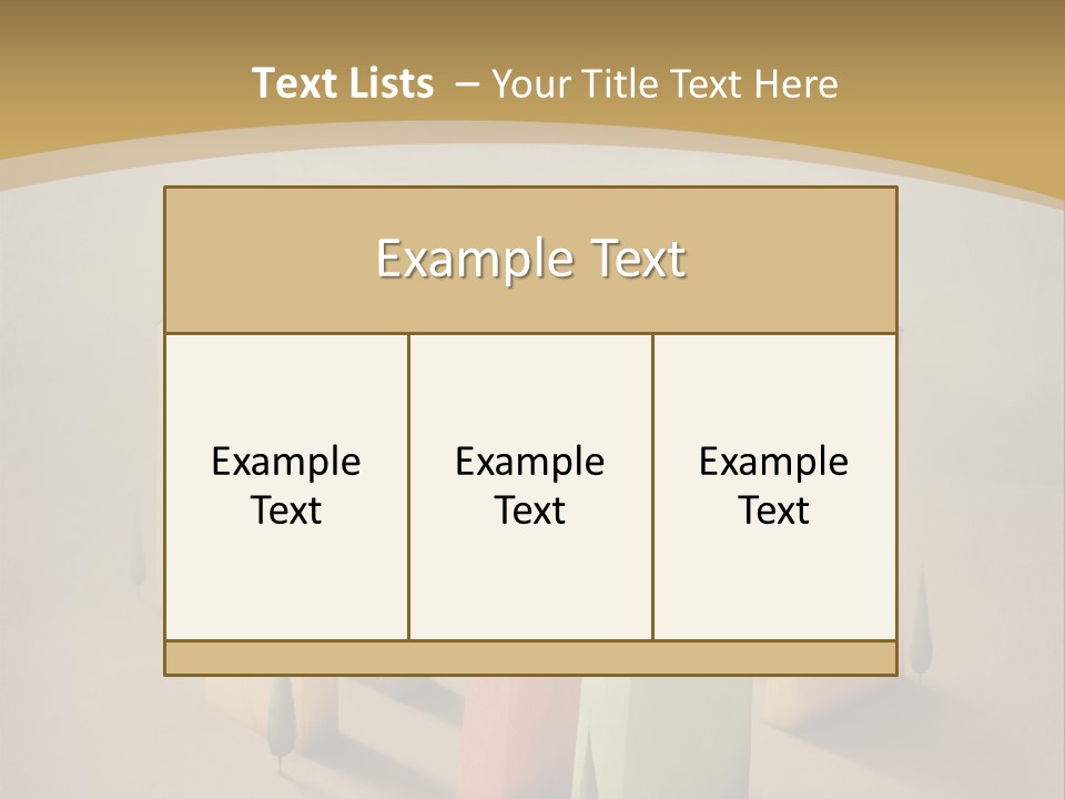 Card Fantasy Roof PowerPoint Template