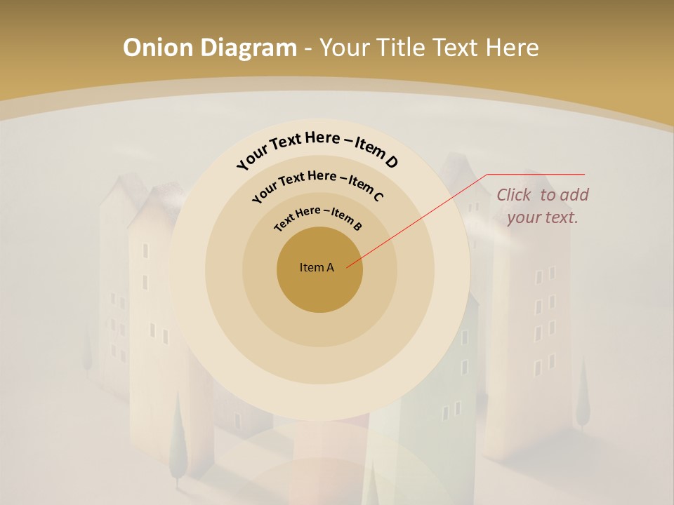 Card Fantasy Roof PowerPoint Template